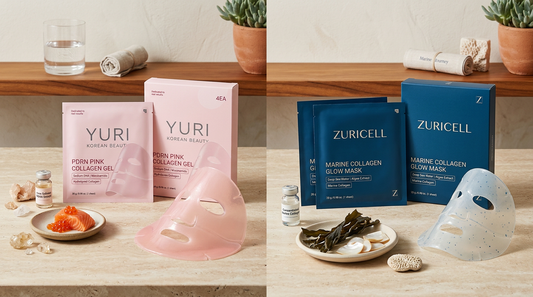 Zuricell marine collagen glow mask vs YURI Korean Beauty: Which Is Better?