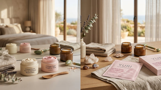Mineral Fusion Intense Hydration Facial Cream vs Korean Collagen Masks