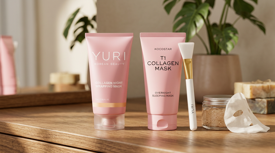 Kocostar T1 collagen mask vs YURI: which wrapping mask is better?