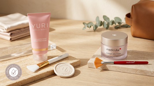 YURI Beauty vs Medicube Collagen Night Mask Comparison